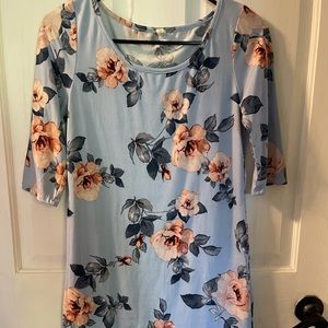 Pink blush maternity long sleeve shirt